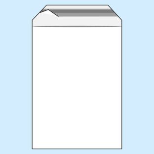 Mailing enveloppen met klep, hersluitbaar, PE-folie, transparant 350 x 450 mm  | 50 µm