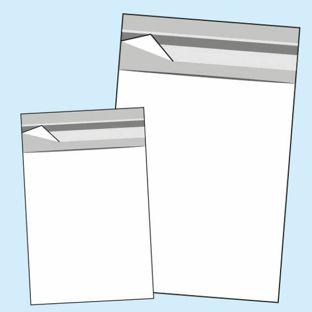 Mailing enveloppen met klep, hersluitbaar, OPP-folie, transparant 