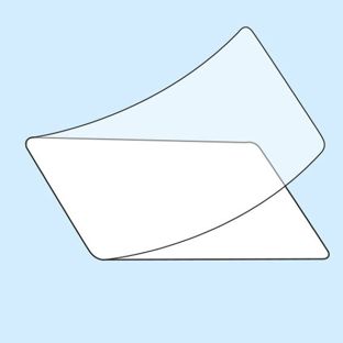 Zelflaminerende folie 54 x 86 mm 44 x 76 mm  