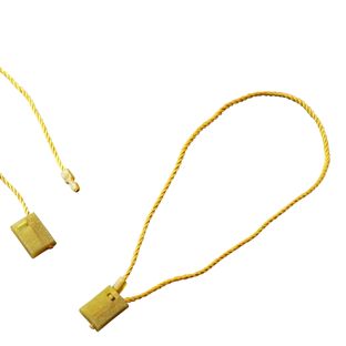 Folderkoord van textiel goud  | 120 mm