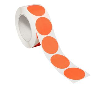 Markerings kleefrondjes, papier rood  | 50 mm