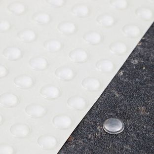 Stootdoppen, halfrond, zelfklevend 6.4 mm | transparant 