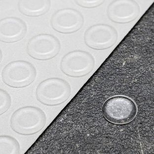 Stootdoppen, schijf, zelfklevend 12.7 mm | transparant 
