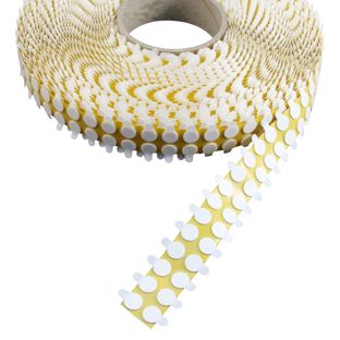 Dubbelzijdige kleefrondjes, PE-foam, 1 mm dik, sterk/sterk 15 mm | 5000 st
