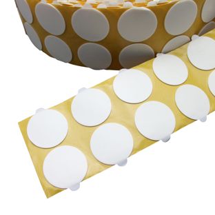 Dubbelzijdige kleefrondjes, PE-foam, 1 mm dik, sterk/sterk 30 mm | 2500 st