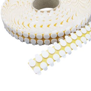 Dubbelzijdige kleefrondjes, PE-foam, 2 mm dik, sterk/sterk 15 mm | 2500 st