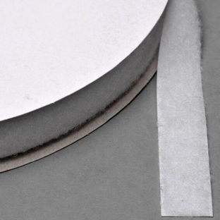 Klittenband, vernaaibaar, lus (rol met 25 m) 20 mm | wit 