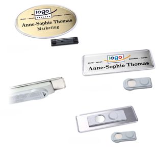 Naambadges polar® alu-print magneet 