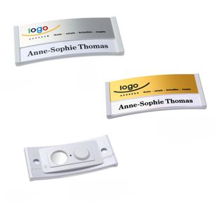 Naambadges polar® alu-print magneet 