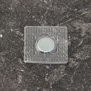 Neodymium magneetrondjes om in te naaien, vierkant, 12 mm x 2 mm, N35 