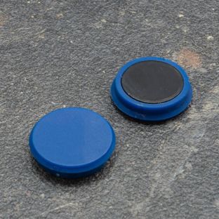Kantoor-/bordmagneet, rond 24 mm | blauw 