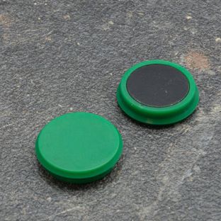 Kantoor-/bordmagneet, rond 24 mm | groen 
