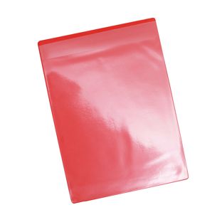 Magnetische hoezen voor A4, met 1 magneetstrip, korte zijde geopend, rood 