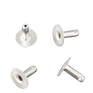 Dubbele holnieten, onderste deel (stift), open, type A, 7,5 mm kopdiameter 