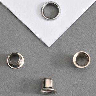 Flensringen/eyelets voor papier Nr. 25 1/2 - 4mm - 4,6mm  | vernikkeld 