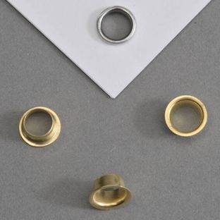 Flensringen/eyelets voor papier gelijk aan type 24, 25 - 3,8mm - 3,4mm  | vermessingd 