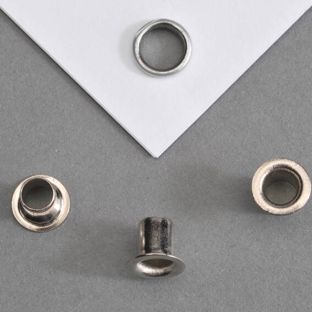 Flensringen/eyelets voor papier Nr. 26 - 4,1mm - 5,7mm  | vernikkeld 