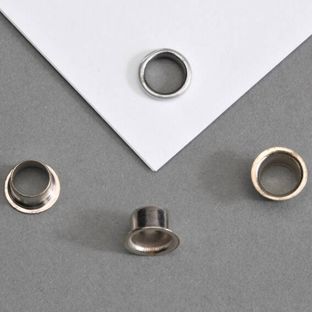 Flensringen/eyelets voor papier Nr. 8E 4 lang - 5,5mm - 4mm  | vernikkeld 