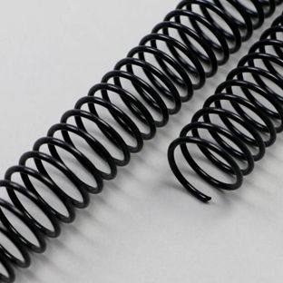 Kunststof bindruggen (PVC-Coils), A4, 4:1 Deling 14 mm | zwart 