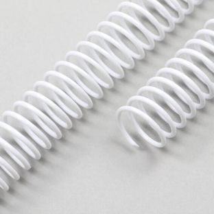 Kunststof bindruggen (PVC-Coils), A4, 4:1 Deling 28 mm | wit 