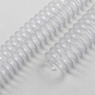 Spiraalbindingen (PVC-Coils), A5, transparant, 10 mm | transparant 
