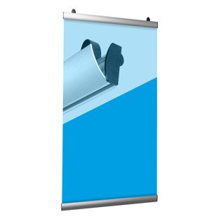 Posterstrips, aluminium, scharnierend 