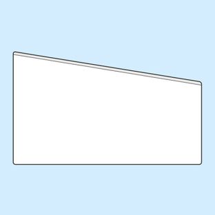 Insteekhoezen, zelfklevend 110 x 65/45 mm  | lange zijde  | zonder vulcapaciteit  | PP 