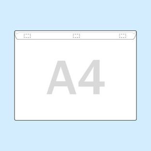 Insteekhoezen, zelfklevend A4  | lange zijde  | met vulcapaciteit  | PP 