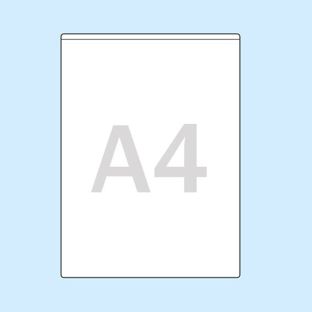 Insteekhoezen, zelfklevend A4  | korte zijde  | zonder vulcapaciteit  | PP 