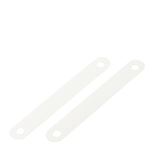 Kunststof dekplaatjes 95 x 12 mm, wit 