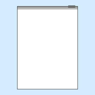 Zakjes met zipsluiting, PE-folie 75 µm | 320 x 440 mm 