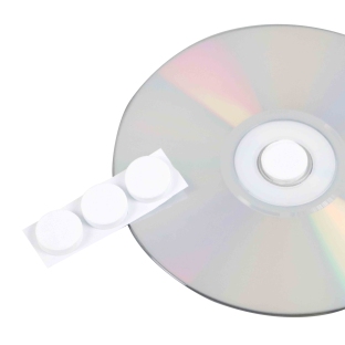 CD-foamrondjes, wit 