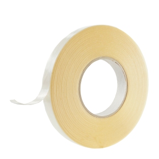 Dubbelzijdig PET tape, sterke acrylaatlijm, witte papieren schutlaag, TL21 19 mm