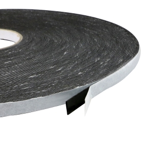 Dubbelzijdig PE-foamtape, zwart, 1 mm dik, sterk hechtend, EL100-02 9 mm