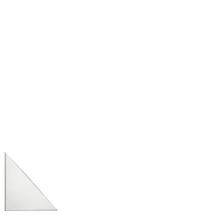 Driehoek insteekhoezen, zelfklevend,  folie, transparant 32 x 32 mm