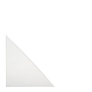 Driehoek insteekhoezen, zelfklevend,  folie, transparant 120 x 120 mm