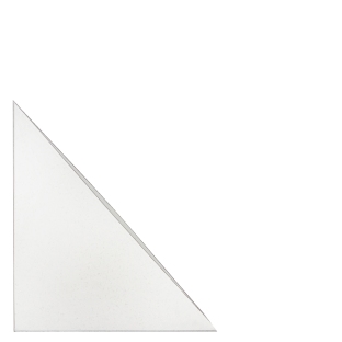 Driehoek insteekhoezen, zelfklevend,  folie, transparant 150 x 150 mm