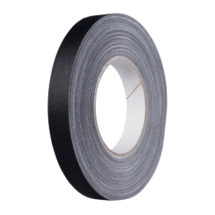 REGUtex R kopband, linnen tape met coating zwart | 19 mm