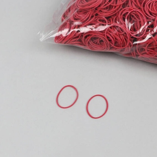 Rubberen elastieken, rood 25 mm | 1 mm