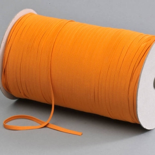 Plat elastiek op rol, 5 mm, oranje (rol á 500 m) 