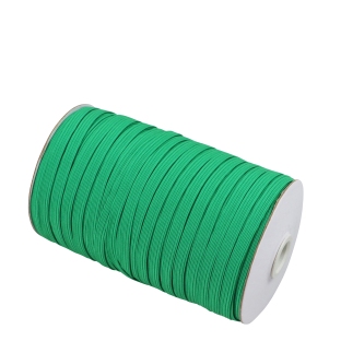 Plat elastiek op rol, 6 mm, groen (rol á 125 m) 