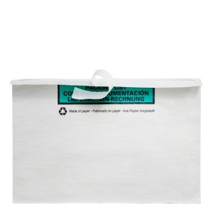 Mailing-/paklijsthoezen, papier, wit A5