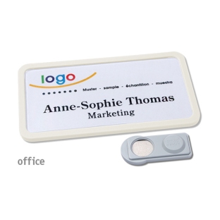 Naambadges Office 40 smag® magneet wit 
