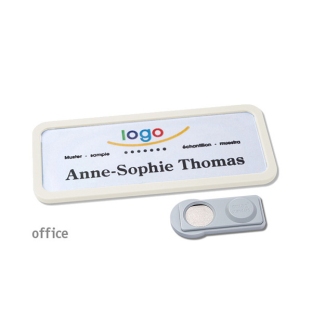 Naambadges Office 30 smag® magneet wit 