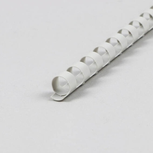 Plastic bindruggen A4, rond 10 mm | grijs