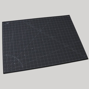 Snijmat, A0, 120 x 90 cm, zelfherstellend, met raster/ruitpatroon zwart