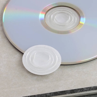 CD-rozetten  CD-clips, 35 mm, transparant 