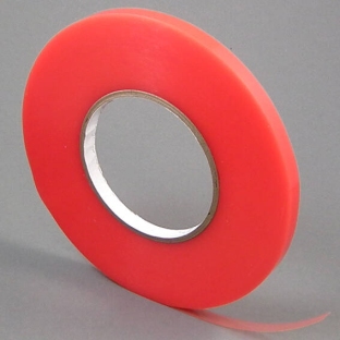 Dubbelzijdig PET tape, sterke acrylaatlijm, rode folie-schutlaag, TLM21 6 mm