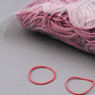 Rubberen elastieken, rood 50 mm | 1 mm