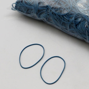 Rubberen elastieken, blauw 50 mm | 1 mm